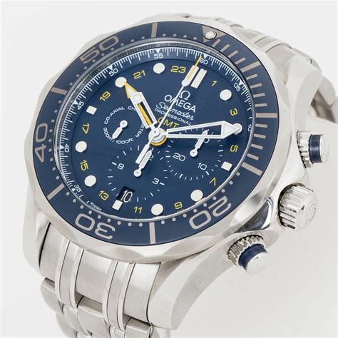 omega seamaster diver 300m gmt chronograph|omega seamaster 300m for sale.